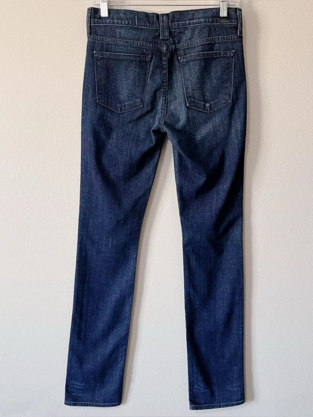 VINCE NWT Cigarette Jean Dark Crimson Blue Size 26 Lowrise Straight Leg